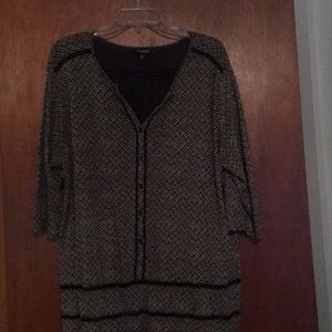 Lucky Brand plus size 2x printed blouse